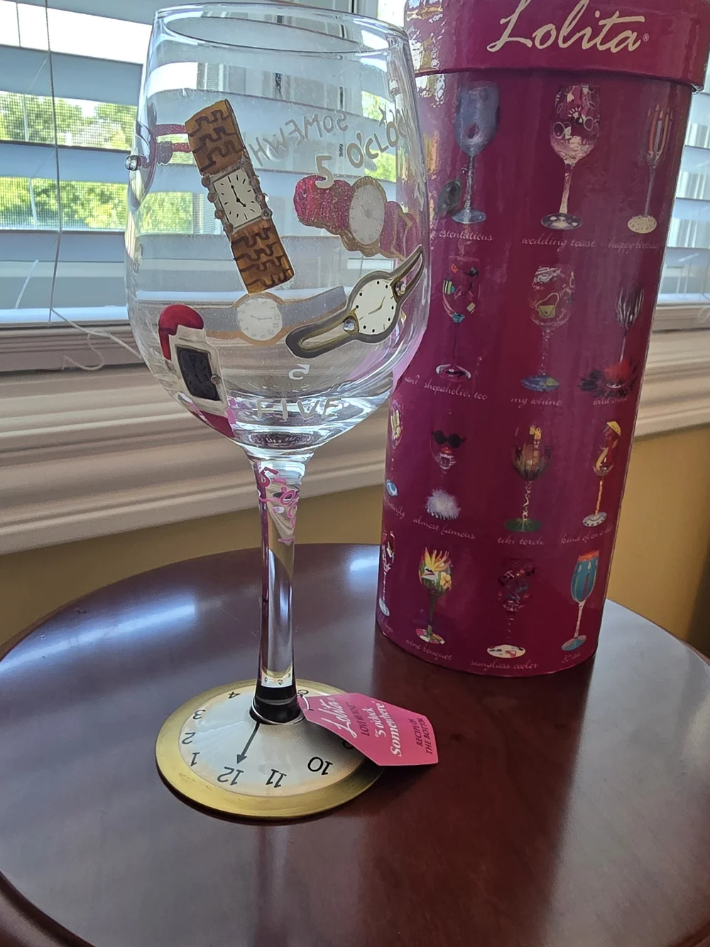 NWT in Box Lolita 5 O'Clock Somewhere Wine Glass